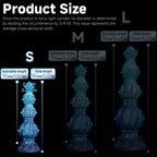 Pearl of the Myco-Web fantasy dildo – size chart with the S measurements highlighted