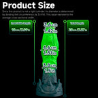Glow Predator dildo – size chart with length and circumference measurements